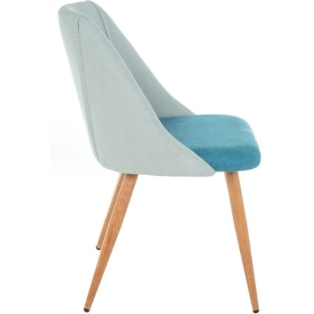Morgan metal charm metal/velor, natural/blue 53x56x86 cm-1