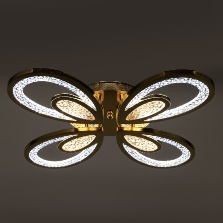 Causteen with PDU 1829/4GD LED 128W 3000-6000k Dimmer chrome gold 58x46x6.5 cm Bayerlux-3