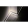Plastic white plinth under LED tape 80x16x2000mm
