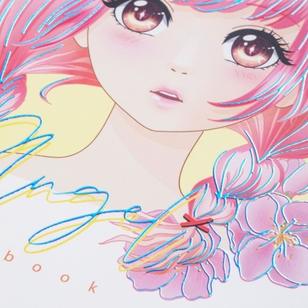 A notebook of 48 sheets in the Angels cage, anime, cover coated cardboard, 3D foil, matte lamination, rounded angles, 5V, mix-6