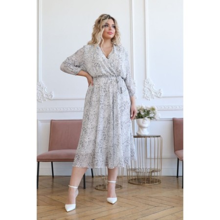Female dress, size 50, white color