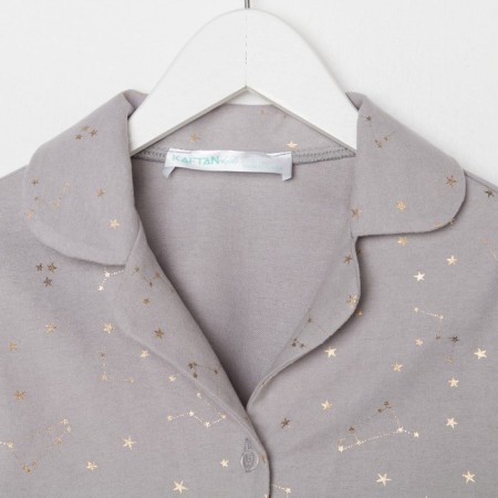 Пижама детская для девочки KAFTAN "Звездочки", р. 98-104, серый-7