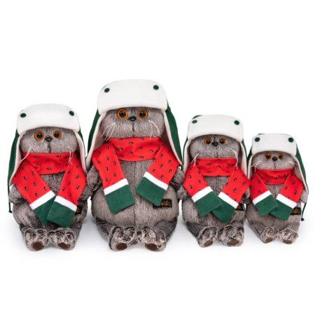 Soft toy "Basik" in a bilateral hat and scarf, 19 cm-3