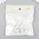 Beads for creativity plastic "Crystal Diamond" set of 20 g 1.8x1.8x1.9 cm
