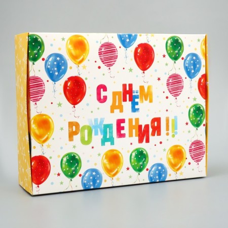 Gift folding box, packaging, "Happy Birthday", 31 x 24.5 x 8 cm-1