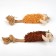 Soft toy for dogs "dog" with a squeak and a rope, 39 x 11 cm, brown