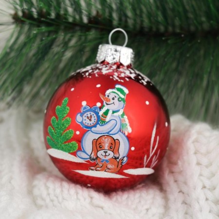 The ball "New Year" d-6 cm, mix-9