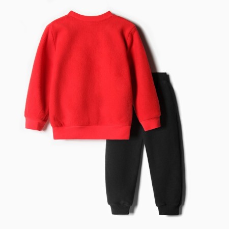 Kit for children (sweatshirt, trousers), red color, height 110 cm-9