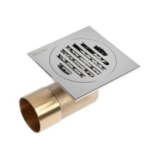Gag Aflorn AF20510-10, d = 50 mm, vertical, 100x100 mm, brass, chrome