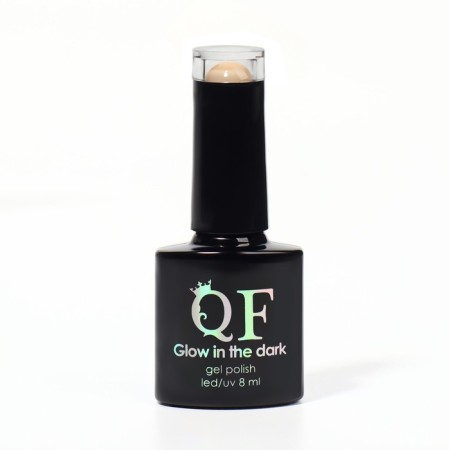 Gel nail polish, Glow in the Dark, 3-phase, 8ml, LED/UV, fluorescent, milk color (04)-6