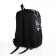 School backpack from textiles on lightning, 3 pockets, black color