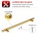 HANKE RALILING TUNDRA BISTRO, D = 12 mm, m/o 192 mm, color gold, 4 pcs TMP