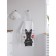 Apron of a kitchen with a photo print "Dog in love", adjustable, size OS