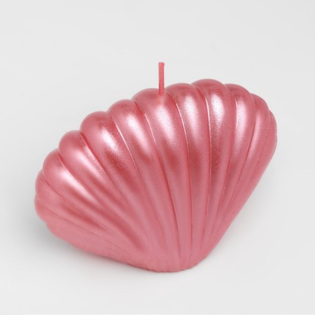 Figure candle "shell", 4x9x6.5 cm, pink mother of pearl-2