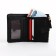 Women's wallet on the button, black color