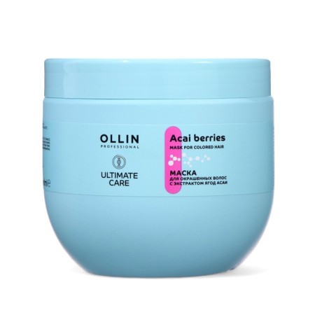 Mask for dyed hair Ultimate Care, with Asai Extract, 500 ml