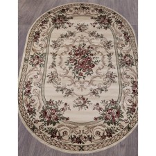 Oval carpet Merinos colizey, size 80x150 cm, color Cream
