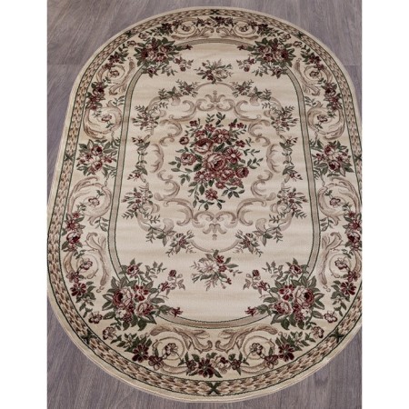 Oval carpet Merinos colizey, size 80x150 cm, color Cream