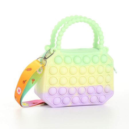 Bag's bag with lightning, green color