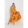 Female dress, size 60, orange color