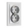 Double Tot Matte Glass, 16 a, hidden, with salary, glass, silver