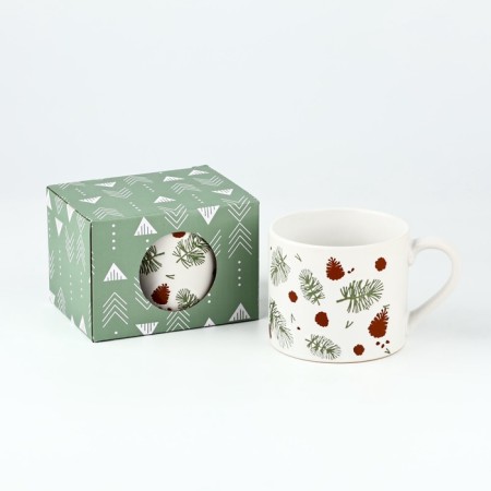 New Year. Ceramic “Winter Forest” mug, 320 ml-5