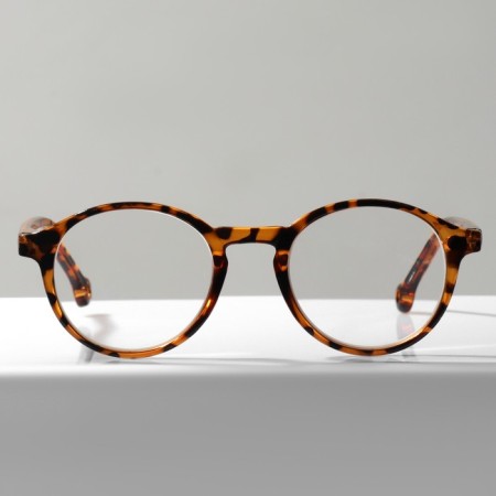 Glasses with a clipon (Clip-on) GA0414 (Color: C1 Leopard; Diopter: +1; Toning: Brown)-4