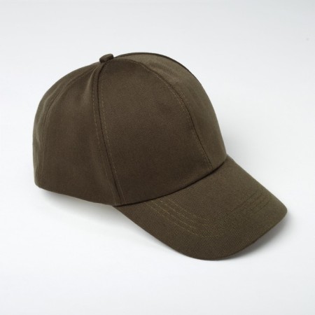 Plain olive baseball cap, size 58, green color