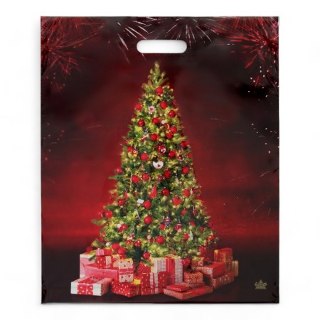 Package "Christmas Radio", polyethylene with a cut pen, 45 x 38 cm, 60 μm