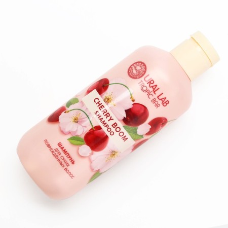 Hair shampoo, power and fortification, 300 ml, cherry aroma, Tropic Bar by Ural Lab-2