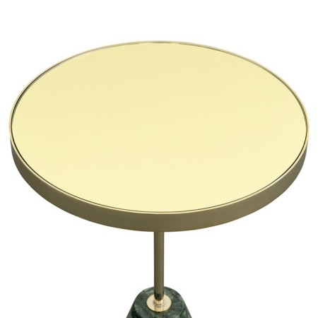 Coffee table Kaya, 408 × 408 × 530 mm, golden / green color-3