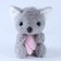 Soft toy "Koala", 25 cm, gray color