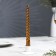 A set of candles of twisted, 1.9x 20 cm, 6 pieces, coffee-gold metallic