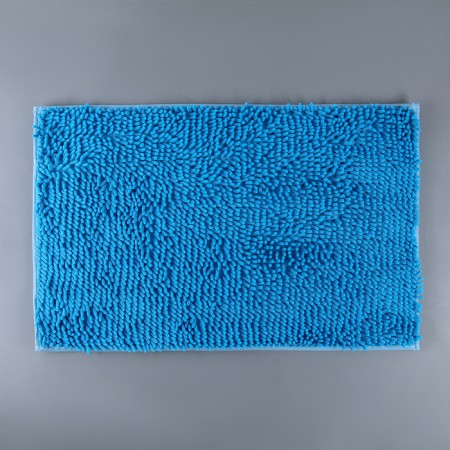 Bath and toilet rug “Books Long”, 49 × 76 cm, blue color-1