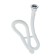 Hofrosiphon ORIO AS-30112, 1 1/2 "x40 mm, with a stainless grill d = 70 mm, l = 1500 mm, white