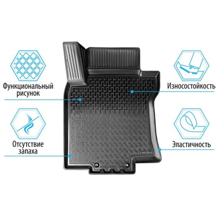 Rugs in a car interior for Volkswagen ID.4 2020-n., Polyuretan, 15812001-1