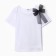 T-shirt Children's KAFTAN "Bow", p. 32 (110-116 cm), white/black