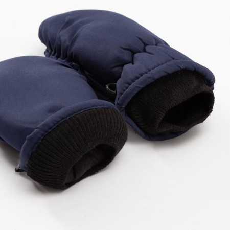 Mittens of winter children's minku, central drill, river 15-2