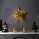 LED figure "Golden Star" 30.5 cm, metal, batteries AAX2 (not complete), glow warm white