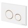 Cersanit Twins button, white matte plastic with a frame, universal