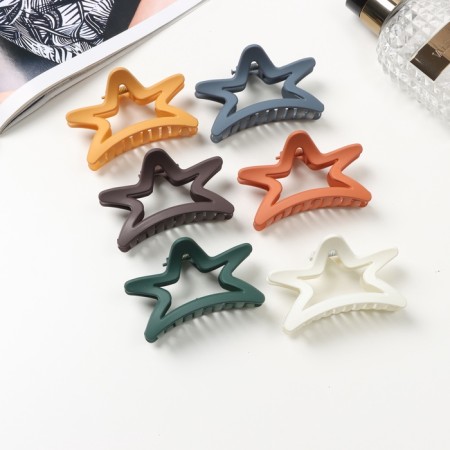 Hair crab "Matte" star, 7 cm, mix-2