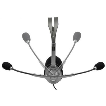 Headphones with a microphone Logitech H111 Gray 2.35m False Belief (981-000594)-2