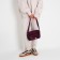Cross-Bodi Bag with zipper, purple color