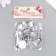 Decor for creativity plastic "Rhinestones Round. Transparent" set 25 pcs 1.6x1.6 cm