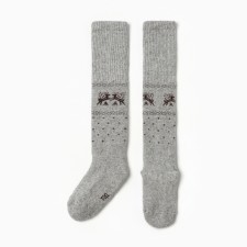 Golphs for children from Mongolian wool, gray color, 5-7 years old