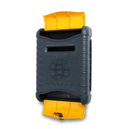 Mailbox, plastic, “standard”, with a jaw, with a lining, gray-2