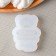 Silicone form "Bear with a sign", 7.5 × 6.8 cm, 7 × 5 cm, the color is transparent