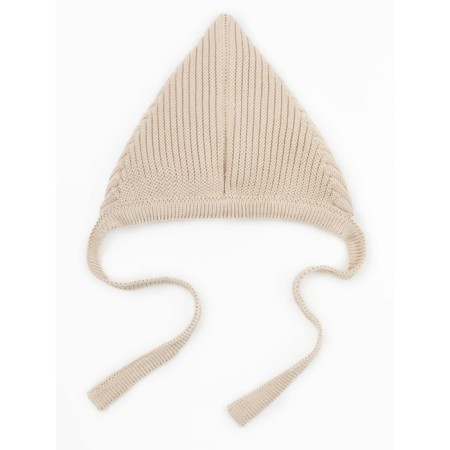 Hat on the ties Children's Amarobaby Pure Love Elf, size 38-40 cm, beige color-10