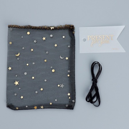 Gift bag from tulle "Star", 10 x 12 cm +/- 1.5 cm-6