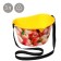 Container for collecting berries, 3 l, "apples", yellow